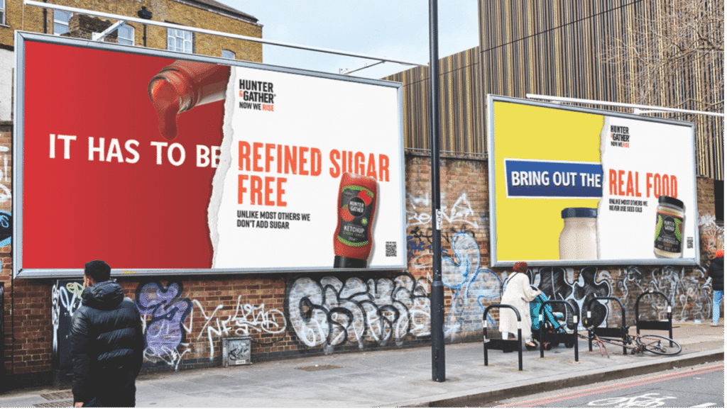 Challenger brand Hunter and Gathers OOH campaign questions top brands